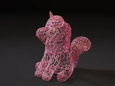 Unicorn figurine 2 3D print model
