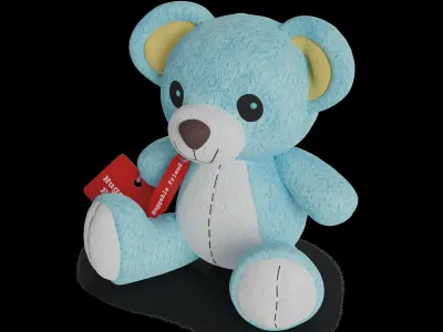 Cars and action games Stuffed Animal 3D model