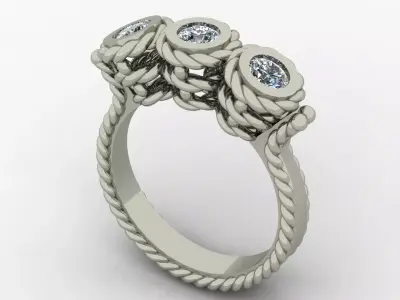 trilogy braid 3D model