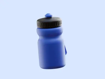 Sport Bottle Illustration Low-poly 3D model