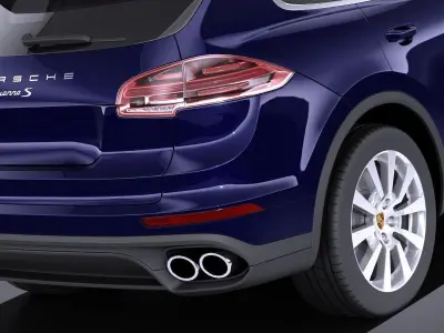 Porsche Cayenne S 2016 VRAY 3D model