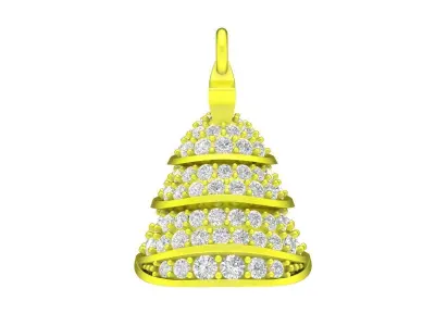 A7952 Diamond Noel Tree Pendant 3D Model 3D print model