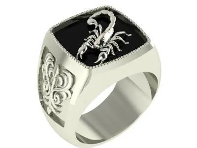 scorpion ring 3D print model