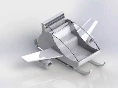 Santa Sleigh Free 3D model