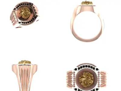 luxry Ring 3D print mode 3D print model