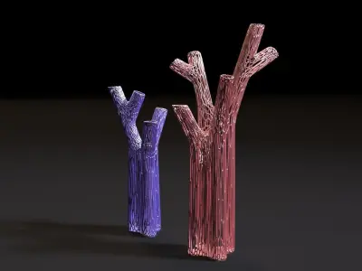 Vases in the form of coral for decoration 3D print model