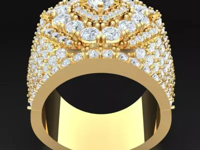 Luxury Men Rings Designs 4MR006 3D print model