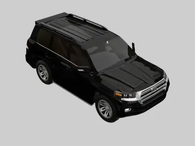 Toyota Land Cruiser 200  Low-poly 3D model