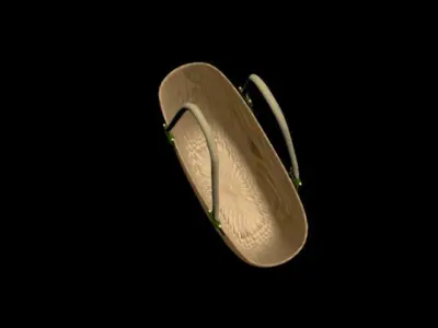 jute shoulder bag Free 3D model