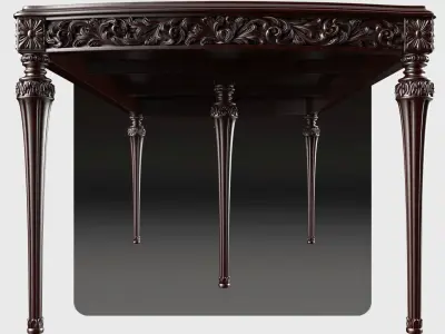 Carved dinner table for cnc 1 3D model