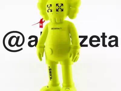 Kaws Off White Companion 2 Textured Low-poly 3D model