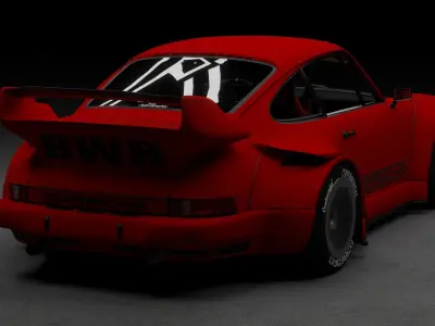Porsche 993 Carrera RWB 3D model