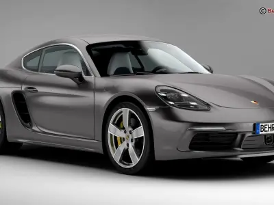 Porsche 718 Cayman 2017 3D model