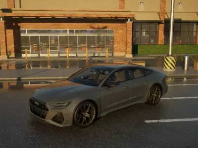Audi RS7 C8 Low-poly 3D model