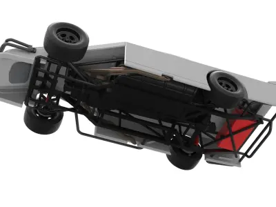 Asphalt Modified stock car Version 4 Scale 1 to 25 3D print model