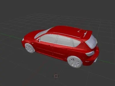 family car Free low-poly 3D model