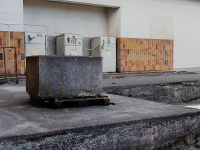 abandoned gas station 3D model