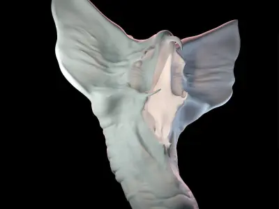 Prometheus Snake Bust 3D print model