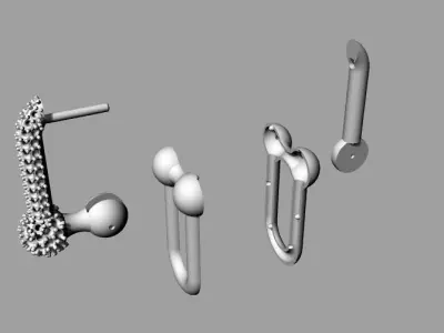 Tiffany Earring 3D print model