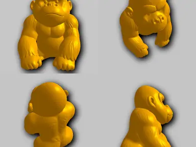 Gorilla - Kawaii Animals Collection 3D print model