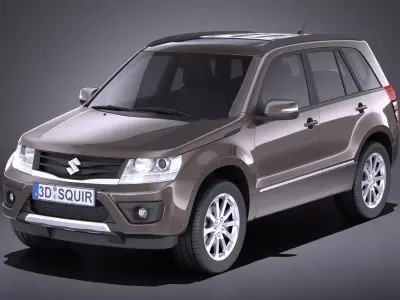 Suzuki Grand Vitara 2013 5door VRAY 3D model
