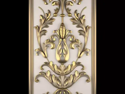 Decorative Wall Panel 06 3D model