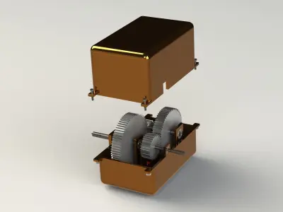 Small Gearbox 3D print model