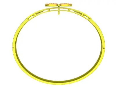 6472 Luxury Butterfly Diamond bangle  3D print model