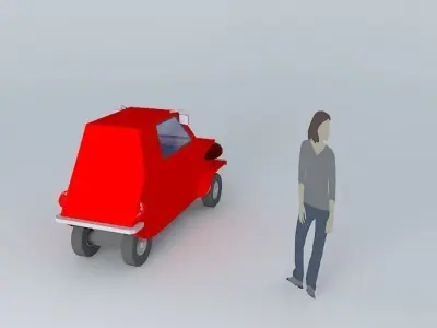 Fictional microcar Free 3D model