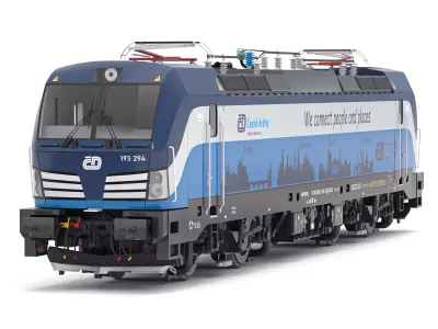 Siemens Vectron Locomotive Ceske Drahy 3D model