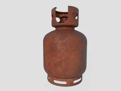 Gas Bottle M2 old version Low-poly 3D model