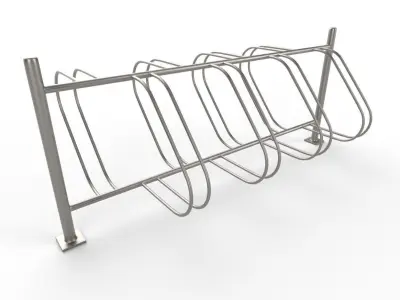 Bike Rack M07 Low-poly 3D model