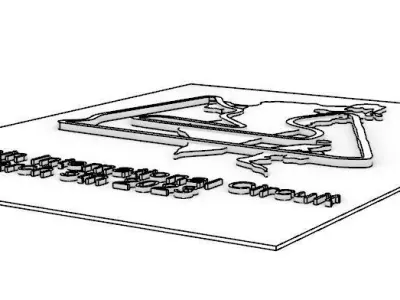 Bahrein International Circuit 3D print model