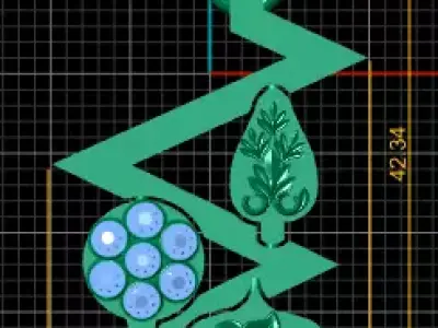  luxury accessory pendant 3D printable model  3D print model