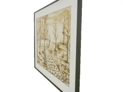 Picture Frame - World Low-poly 3D model purchase