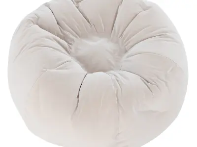 Round fabric bag chair 3D model