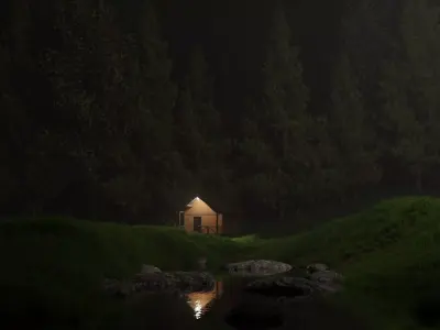 Hunters Cabin Free 3D model