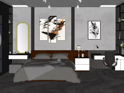 3D design of bedroom 3D model