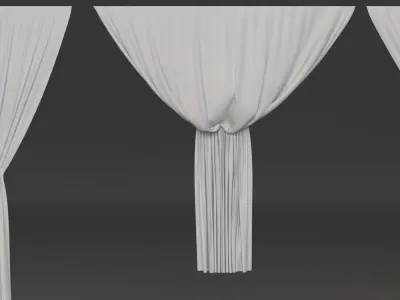 Curtain Collection set of curtains 3D model