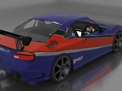 Nissan silvia S15 Mona lisa 3D print model