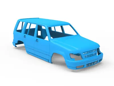 Isuzu trooper 3D Printing Model 3D print model