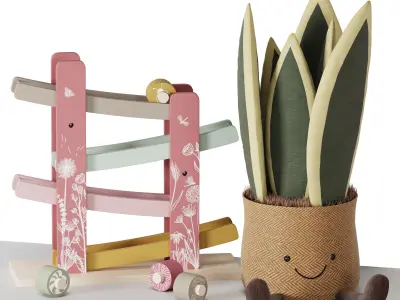 children decor set 09 3D model