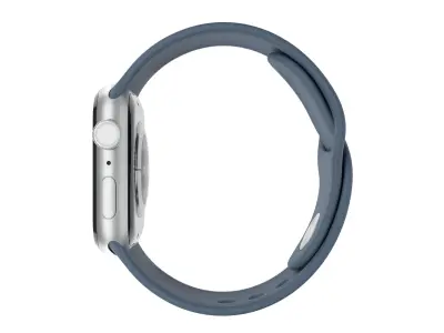 Apple Watch Series 9 Sport Band Silver Color 3D Model Low-poly 3D model