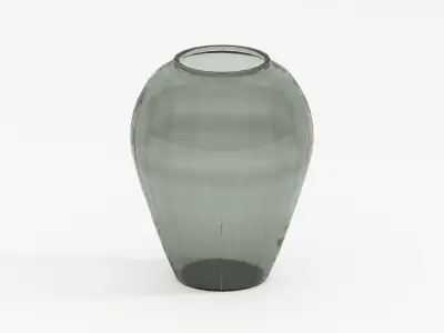 Elegant Glass Vase 3D model