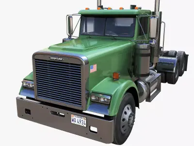 Freightliner Classic XL daycab truck 3D model