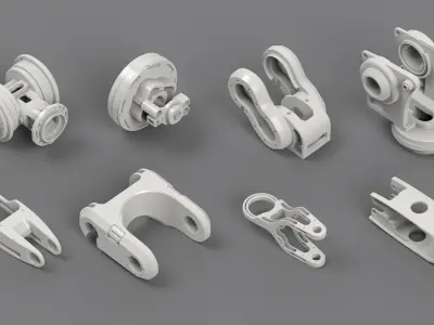 HARD SURFACE PACK VOL - 1 Low-poly 3D model