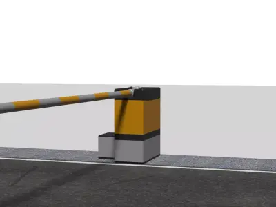 RoadType-Road Blocks Free 3D model