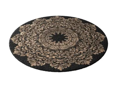 round carpet 7 3D model