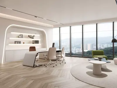 Contemporary Executive Office 3D model