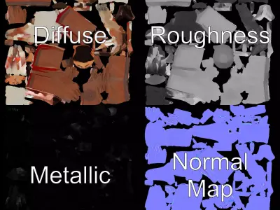 Traditional Kimono model pack Low-poly 3D model